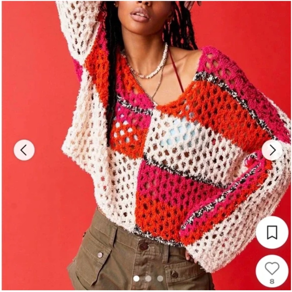 Free people sail away sweater